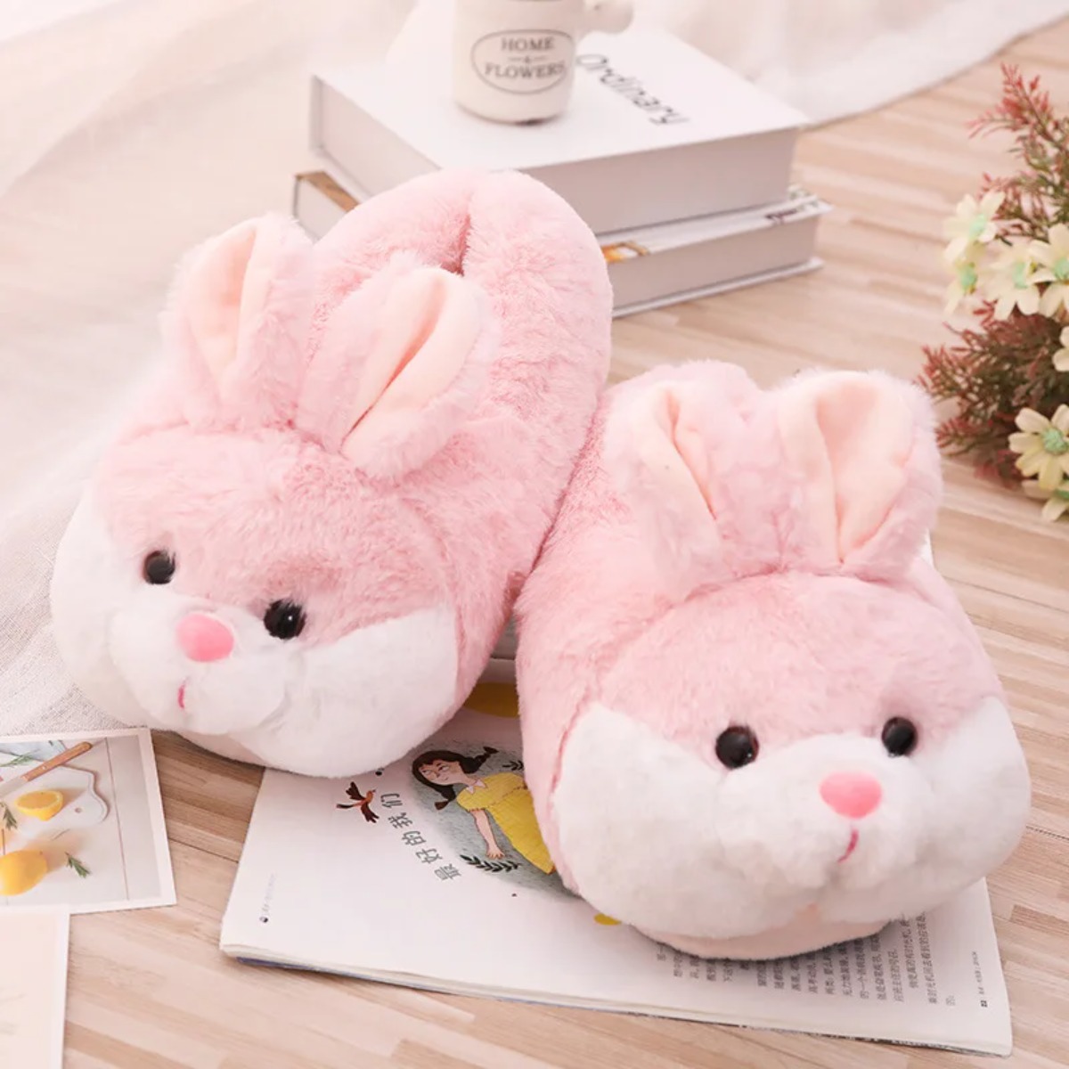 Women Shoes Winter - Women House Fur Slippers Casual Cute