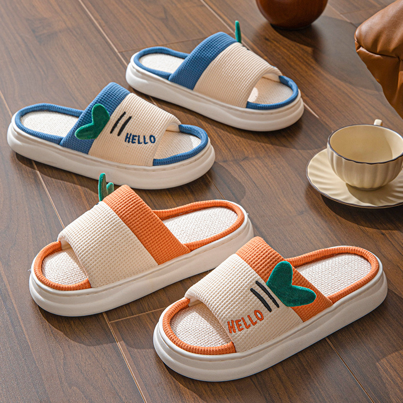 Women'S Shoes Non Slip - New Style Linen Slippers for Women