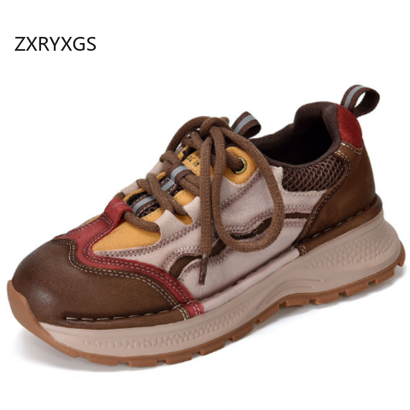 ZXRYXGS Top Cowhide Spell Colo - огляд і ціна Women Shoes Size 4 In Cm