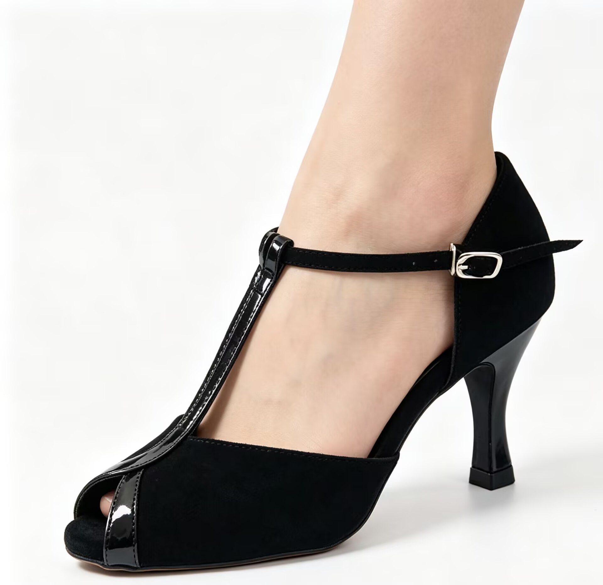 Evkoodance Black Or Tan Pu Lat - огляд і ціна Women Shoes Size 4 In Cm
