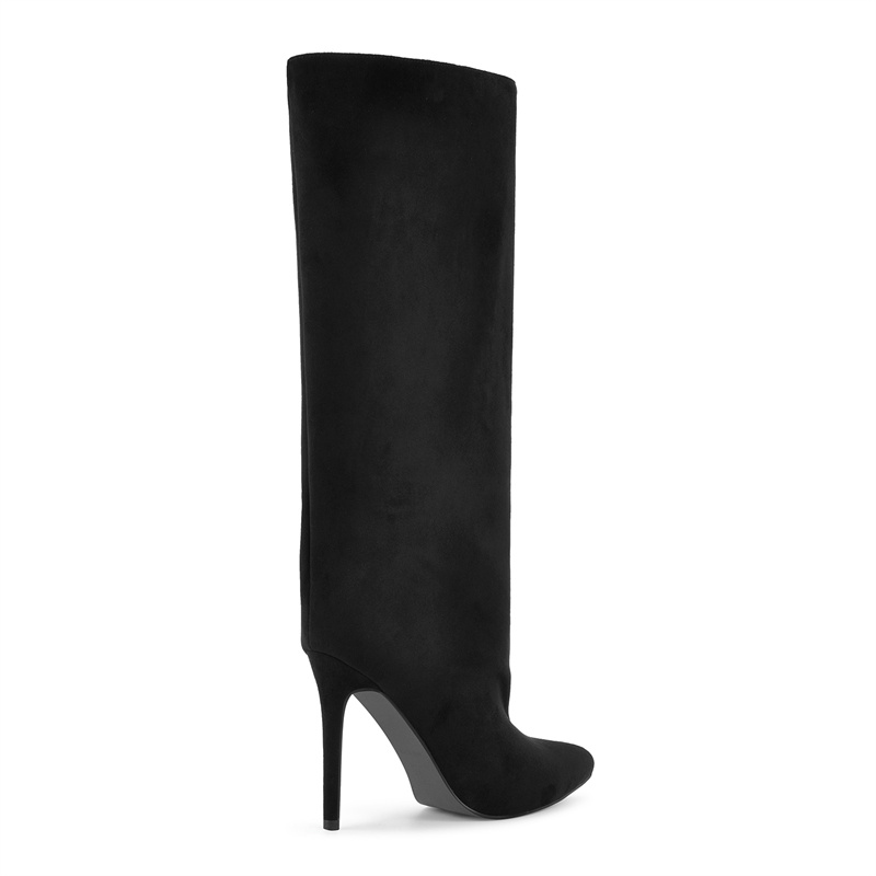 Onlymaker Black Faux Suede Kne - огляд і ціна Women'S Shoes X Wide
