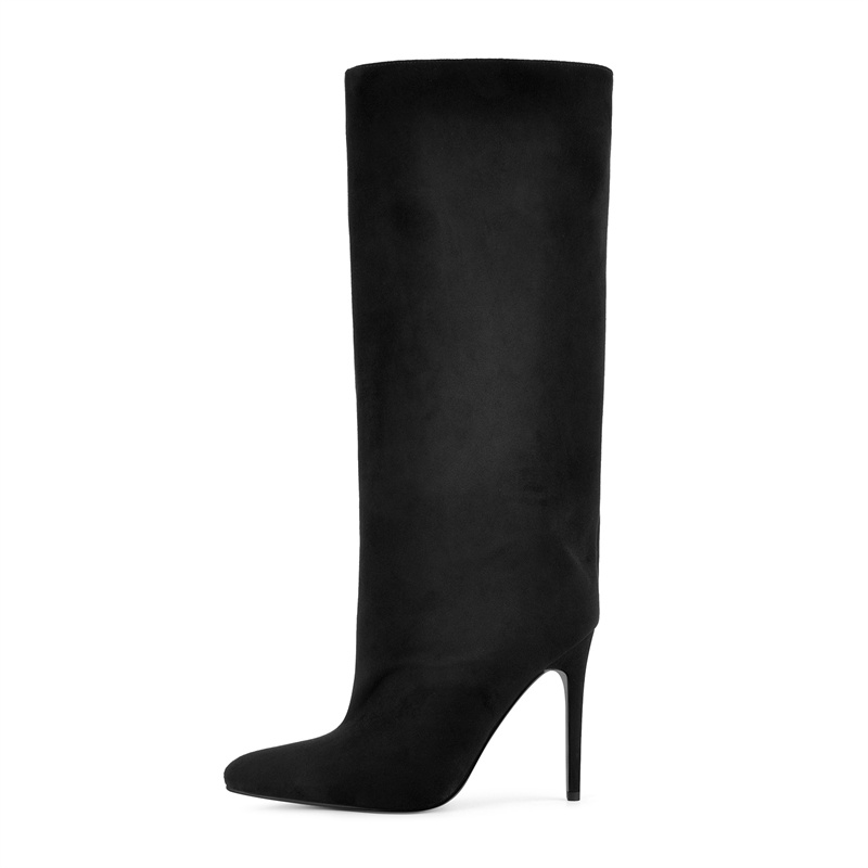 Onlymaker Black Faux Suede Kne - огляд і ціна Women'S Shoes X Wide