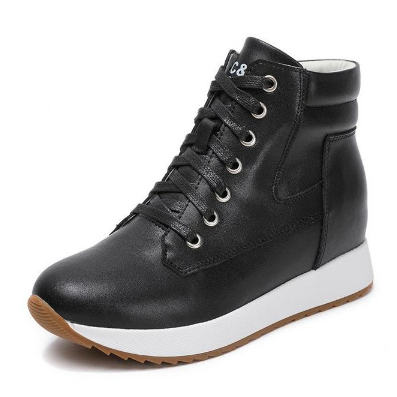 7CM Genuine Leather Women Ankl - огляд і ціна Wedge Heeled Sneaker