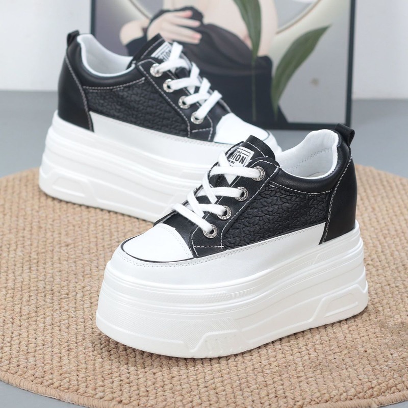 2026 New 10CM Genuine Leather  - огляд і ціна Wedge Heeled Sneaker