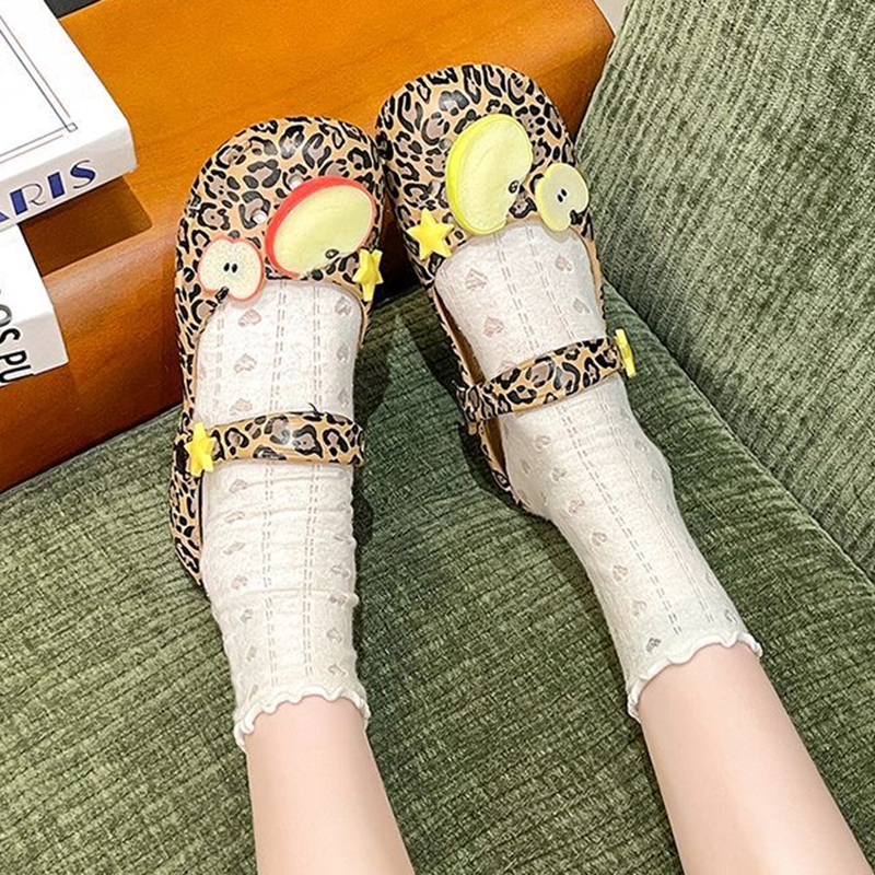 Retro Leopard Print Ballet Hol - огляд і ціна Women'S Shoes Water Resistant