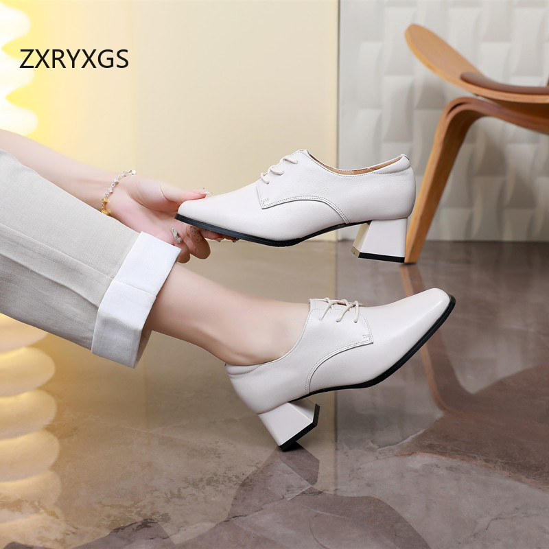 ZXRYXGS 2025  Top Cowhide Lace - огляд і ціна Women Shoes Size 4 In Cm