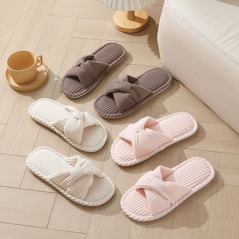 Corduroy Cross Strap Home Slip - огляд і ціна Women'S Shoes Non Slip